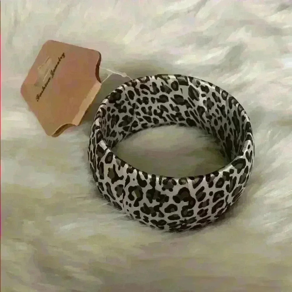 Leopard print bangle